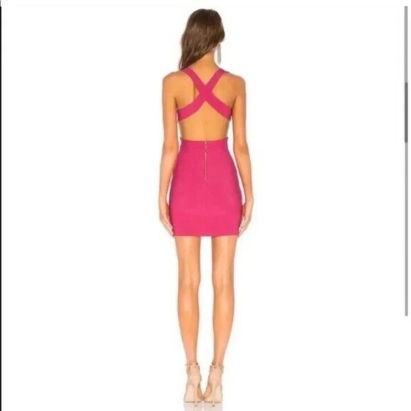 NBD x Naven Zola Dress Hibiscus Pink - Picture 2 of 6